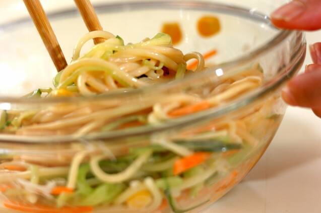 スパゲティーサラダの作り方の手順3