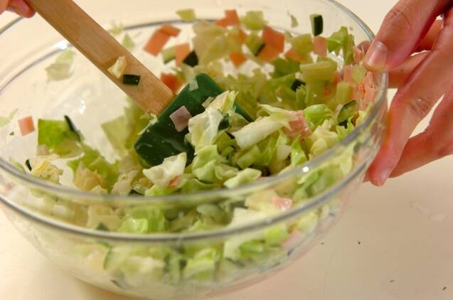 やみつき！春キャベツサラダの簡単レシピ by金丸 利恵さんの作り方の手順4