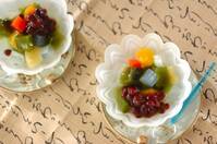 抹茶ゼリー・あんみつ風