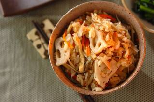 根菜の炊き込みごはん