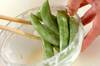 スナップエンドウの天ぷらの作り方の手順2