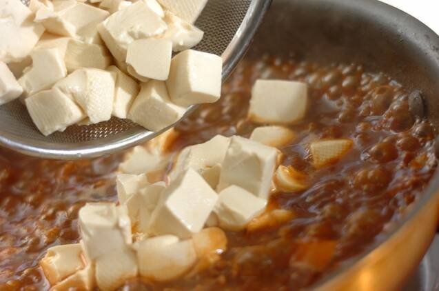 麻婆豆腐の作り方の手順5