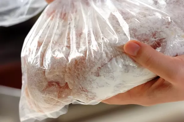 鶏むね肉のスティック唐揚げの下準備2