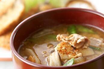 ほっとする美味しさ！豚汁 具沢山でボリューム満点