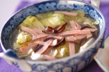 レタスと春雨のスープ