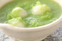 ずんだ風白玉団子