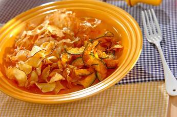 ココナッツオイルの野菜チップス