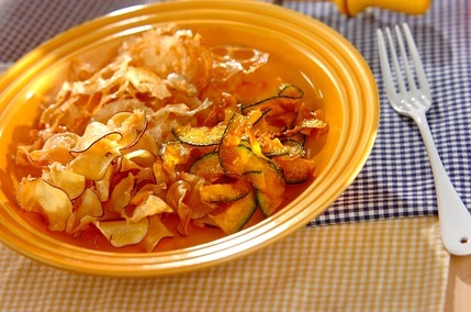 ココナッツオイルの野菜チップス