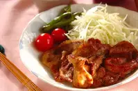 しっかり味の豚のショウガ焼き