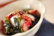 タコとワカメの中華風甘酢和え