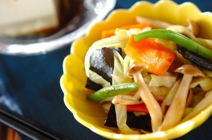 キャベツの昆布和え