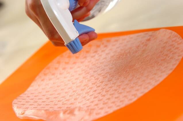 生ハムとバジルのゴイクン(ベトナム風生春巻き)の作り方の手順2