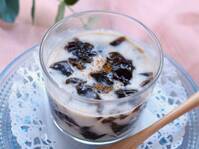 たっぷりミルクのプルプルコーヒーゼリー