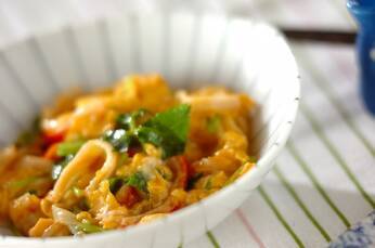 カニカマの卵炒め