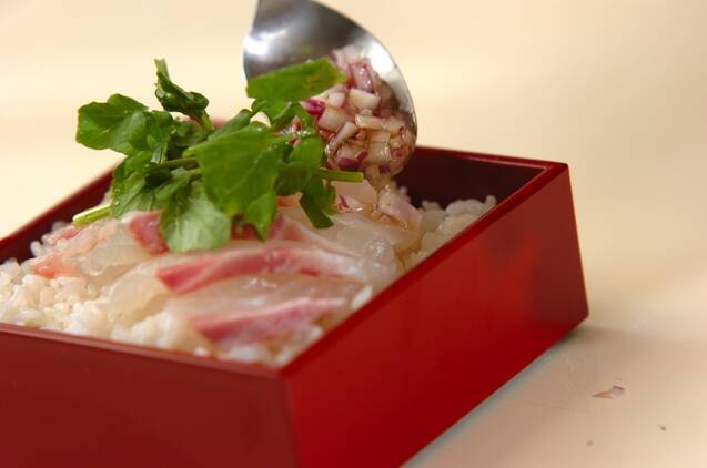 鯛のミモザ風ちらし寿司の作り方の手順2