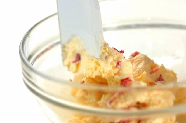 桜の花のアイスの作り方の手順2