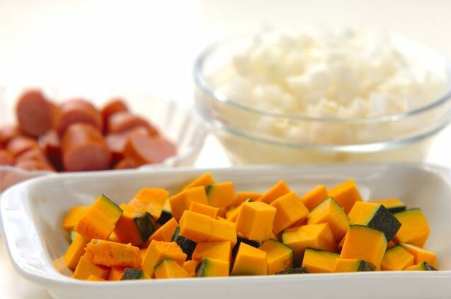 カボチャ入りジャンバラヤの作り方の手順1