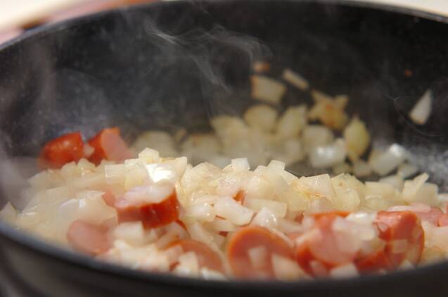 カボチャ入りジャンバラヤの作り方の手順2