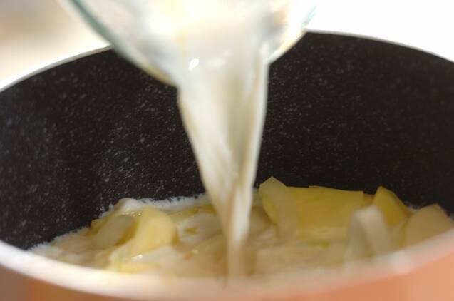 濃厚ポテトスープの作り方の手順2