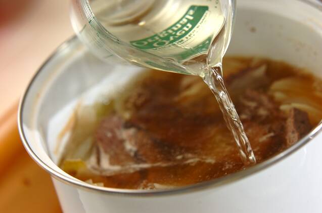 牛肉のビール煮の作り方の手順4