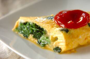 とろ～り！ホウレン草入りふわとろチーズオムレツ by 山下 和美さん