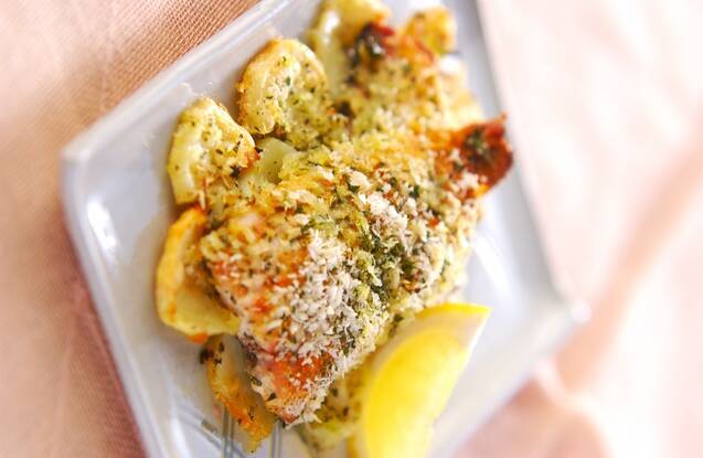 サバのパン粉焼き