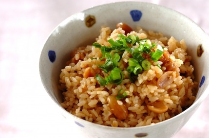しょうゆおかき入り炊き込みご飯