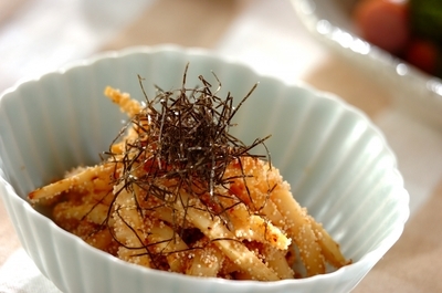 タケノコの明太子炒め 副菜 レシピ 作り方 E レシピ 料理のプロが作る簡単レシピ
