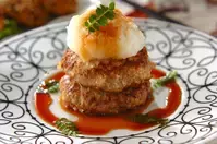 タケノコ入りおろしハンバーグ