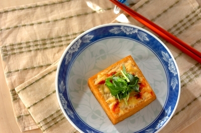 厚揚げのエビマヨ焼き 副菜 レシピ 作り方 E レシピ 料理のプロが作る簡単レシピ