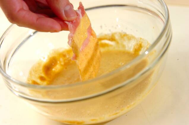 豚肉のカレー風味天ぷらの作り方の手順5