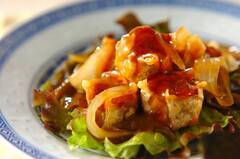 揚げシューマイの甘酢あん