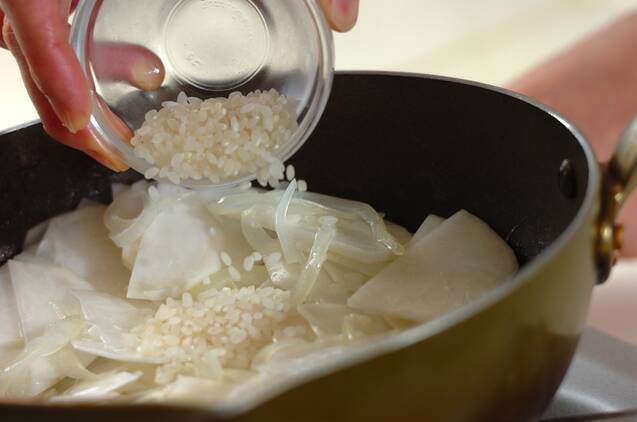 カブのベジポタージュの作り方の手順2