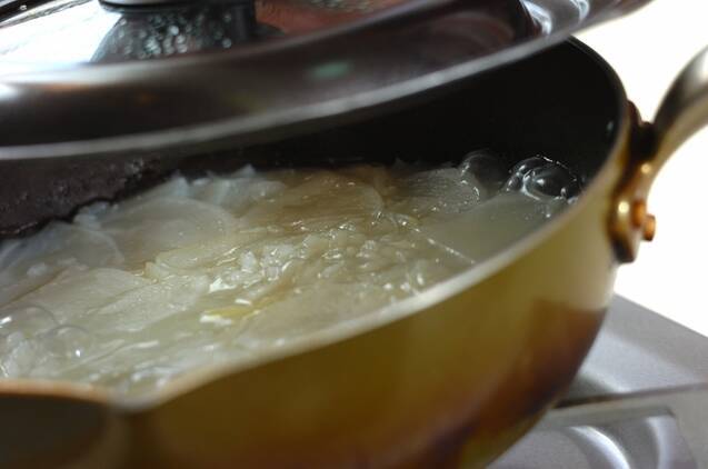 カブのベジポタージュの作り方の手順3