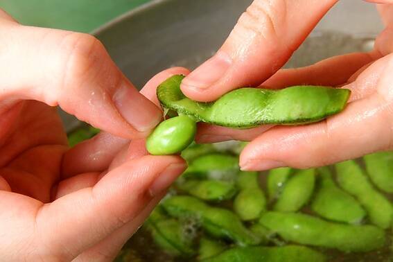 枝豆塩茹での作り方の手順2