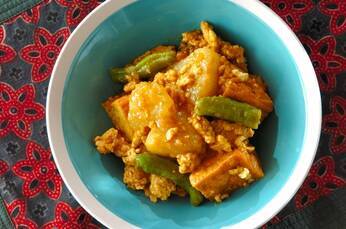 冬瓜と鶏ひき肉のカレー煮
