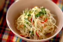 キャベツとカニカマのサラダ