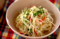 キャベツとカニカマのサラダ