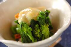 菜の花の酢みそがけ