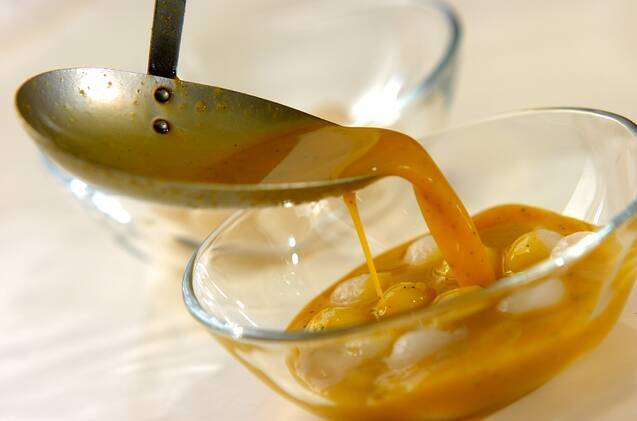 白玉入りカボチャスープの作り方の手順6