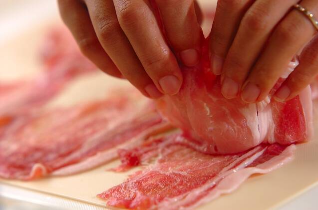 プチトマトの豚肉チーズ揚げの作り方の手順2