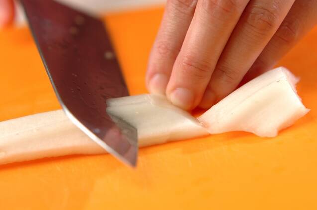 白菜の酒蒸しの作り方の手順1