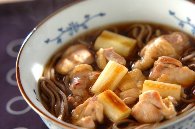 鶏肉の鴨南蛮風そば