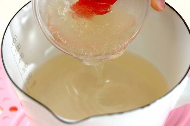 グレープフルーツのキラキラゼリーの作り方の手順2