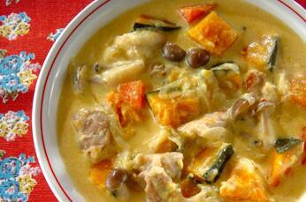 カボチャのフライパンシチュー