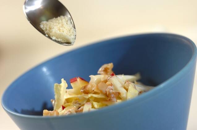 白菜とリンゴのサラダの作り方の手順4