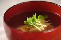 卵豆腐のすまし汁