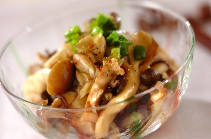 キノコの和え物