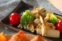 いろいろキノコの甘酢炒め