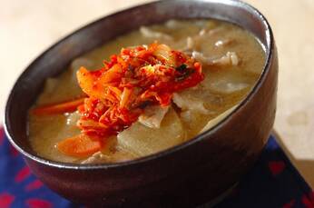 キムチ豆乳豚汁